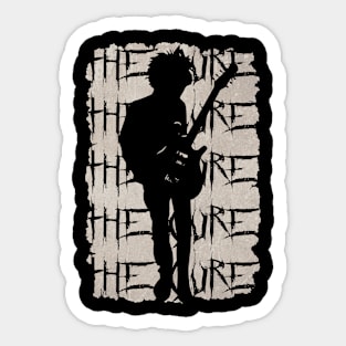 cure guitar Sticker